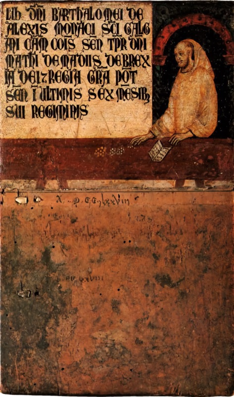 Tavoletta di Biccherna di Don Bartolomeo Alessi, Monaco di San Galgano, camarlingo